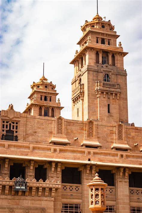 Vertical Shot Of The Umaid Bhawan Palace Exterior Jodhpur Rajasthan