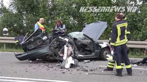 B83 Zwei Tote Nach Unfall Bei Grebenstein 26 07 2015 YouTube