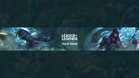 Free League Of Legends YouTube Banner Template 5ergiveaways