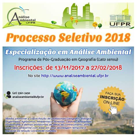 Eventos De Geografia Especializa O Em An Lise Ambiental Do Programa