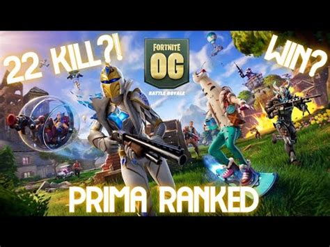 Prima Ranked Su Fortnite Og Youtube