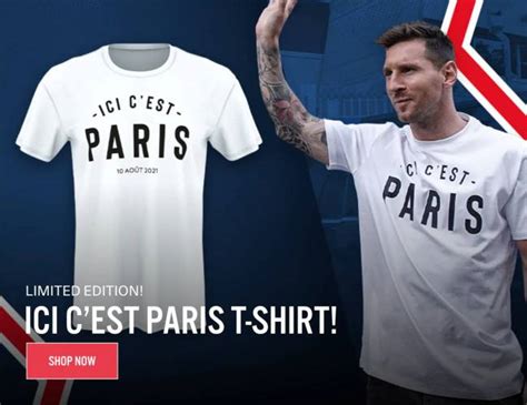 Lionel Messi ICI C EST PARIS T Shirt Alle Infos Und Shops Findest Du Hier