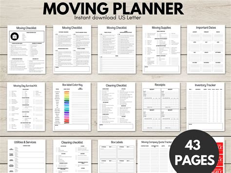 Free Printable Moving Checklist Clean Mama Worksheets Library