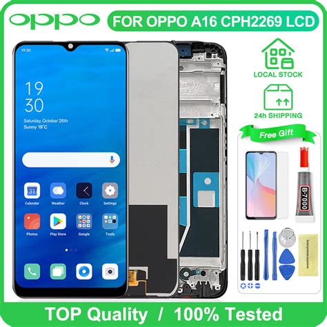 Original Lcd With Frame For Oppo A16 Cph2269 A16s Cph2271 Oppo A15 Oppo A17 Lcd Display