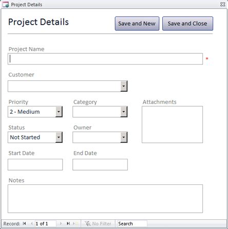 Ms Access Project Management Database Template free download programs ...