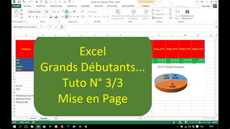 Excel Pour Grand D Butant Tuto Mise En Page Youtube