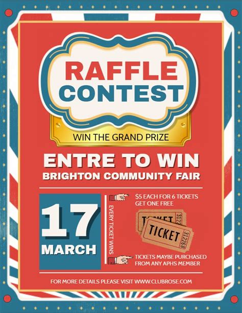 Raffle Flyers Templates