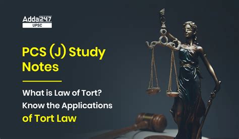 law  tort   applications  tort law pcs judiciary