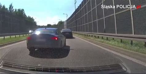 Kierowca Bmw Zaje D A Drog I Utrudnia Jazd Na Dk W Tychach Wideo