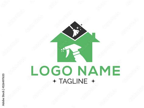 Home cleaning logo design. House cleaning logo. Cleaning logo design ...