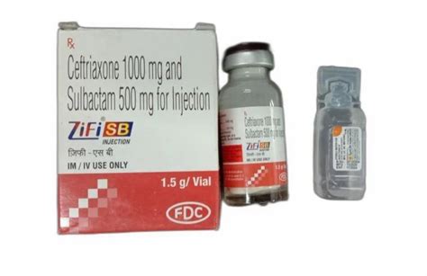 Zifi Sb Ceftriaxone Sulbactam Injection Gm At Rs Box In Agra