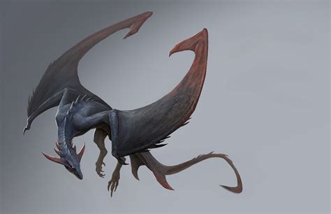 Artstation Flying Wyvern Concept Design