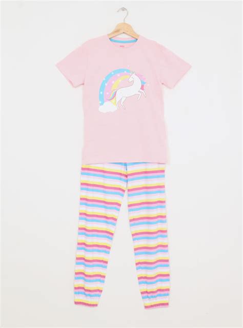 Ripley Pijama Index Manga Corta Unicornio