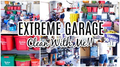 EXTREME GARAGE CLEAN WITH ME EXTREME CLEANING MOTIVATION GARAGE