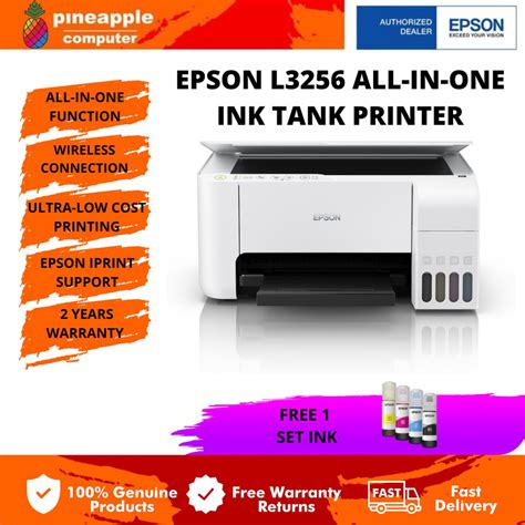 Epson L3250 L3256 Replacement Of L3150 L3156 Ecotank All In One Wifi Ink Tank Printer