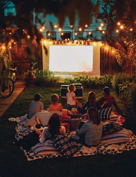 Ultimate Outdoor Movie Night Heyday Home Landscaping