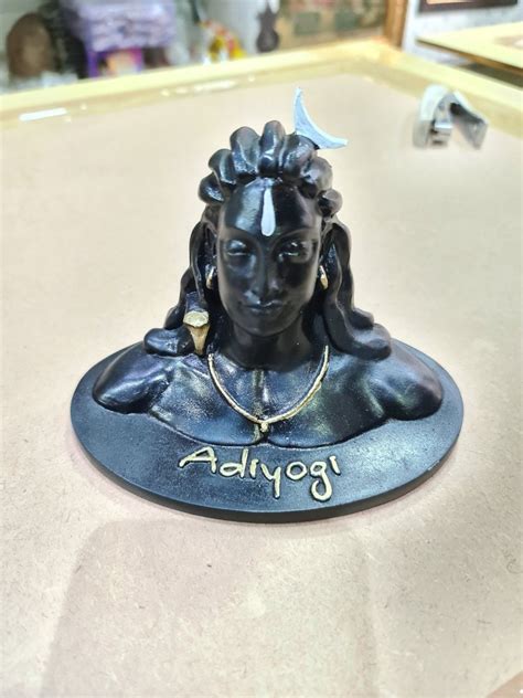 Black Fiber Adiyogi Shiva Statue Packaging Type Box Size Dimension