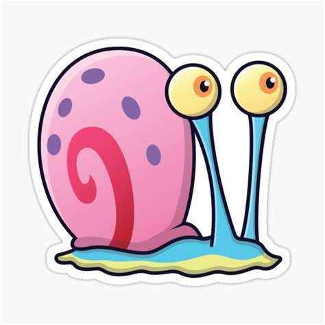 "Spongebob - Gary The Snail | Cartoon Art - Illustration" Sticker for ...