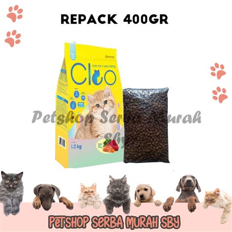 Cleo Kitten Ocean Fish Flavor Repack 400g Makanan Kering Anak Kucing