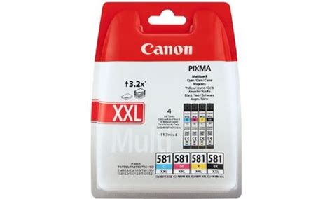 Pack De Cartouches D Encre Canon 581 Noir Et Couleurs Xxl Cartouche D