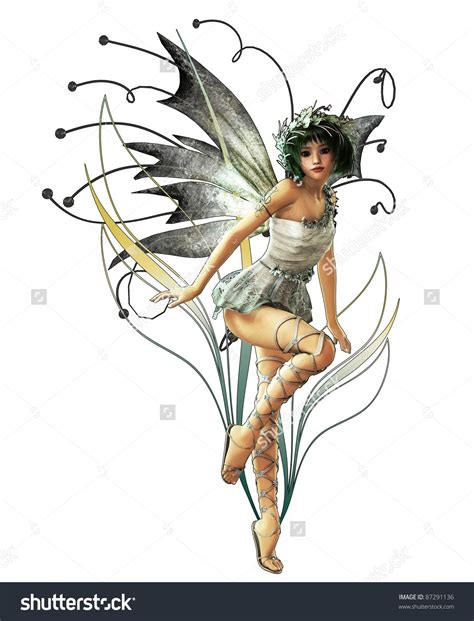 Silver Pixie Drawing Artwork Illustration Fairy Art