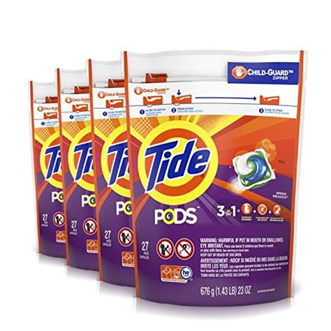 Tide Pods Spring Meadow He Turbo Liquid Detergent Pacs Count