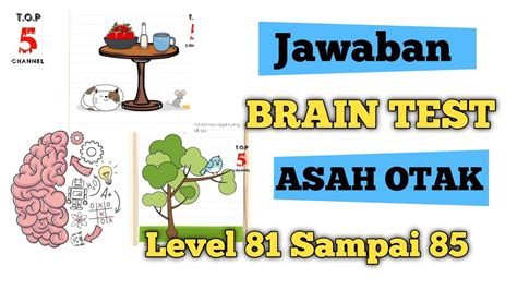 Jawaban Brain Test Level Braintest Youtube