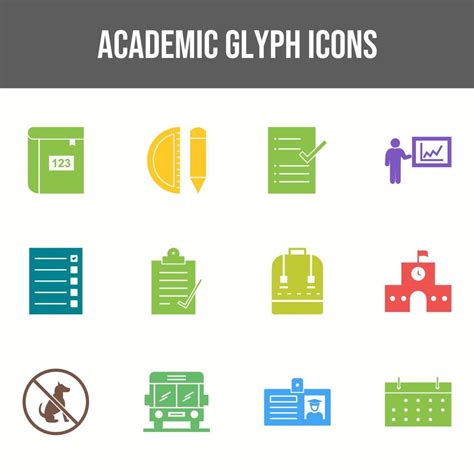 Beautiful Academic vector icon set 17531799 Vector Art at Vecteezy