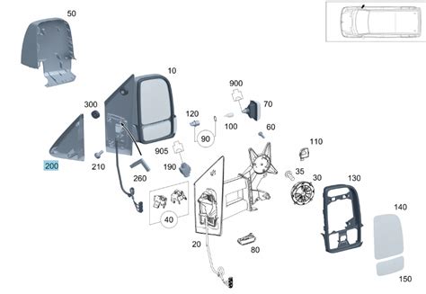 TRÓJKĄT PRAWY OBUDOWA LUSTERKA ZAŚLEPKA SPRINTER W907 W910
