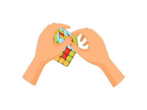 Rubiks Cube Jouet Concept Amusant Et Jouer Jeu Main Collection Adroit