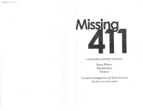 Missing 411 Eastern United Sta David Paulides Pdf DocDroid