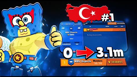 45 DAKİKADA 0 DAN TÜRKİYE KULÜP 1 OLDUK brawl stars YouTube