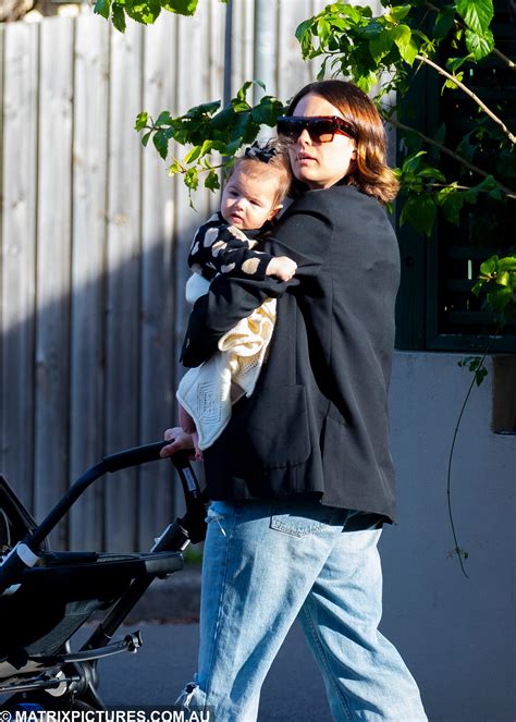 Jesinta Franklin And Baby Daughter Tullulah Enjoy A Stroll Around