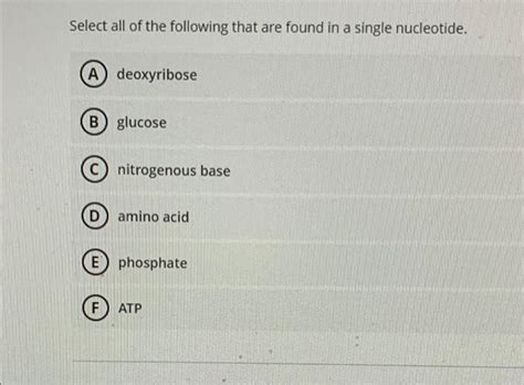 Solved Subunits of a DNA molecule are: (A) nucleotides (B) | Chegg.com