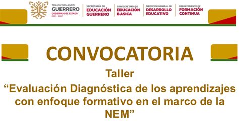 Dfc Comunicados Taller De Evaluaci N Diagn Stica De Los Aprendizajes