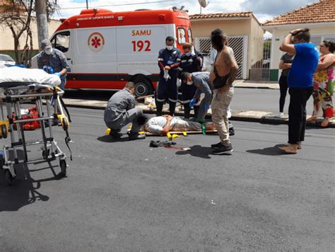 Motociclista atropela idoso em bicicleta em Bragança Paulista Jornal