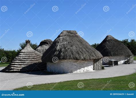 Neolithic Houses in Stonehenge Editorial Stock Image - Image of ...