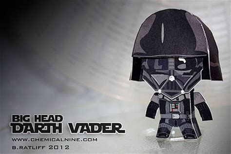 Star Wars Big Head Darth Vader Paper Toy Paperkraft Net Free