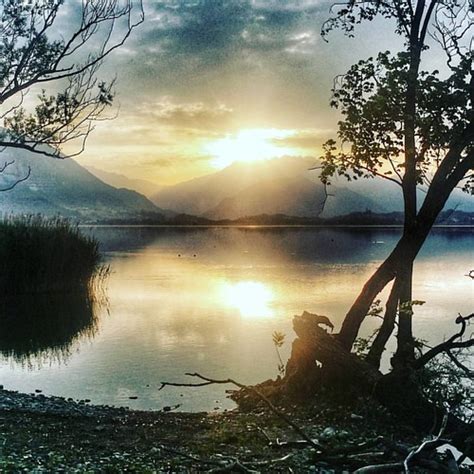 Beautiful Sunrise In Pusiano Lake Thanks For Fantastic T Flickr