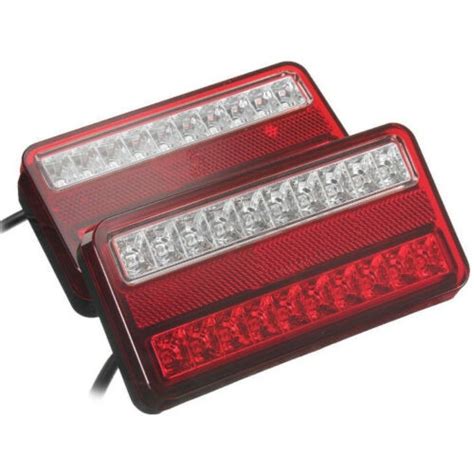 Set 2 Led Lampi Stop Auto Flexzon 4 Functii Pentru Masina Remorca