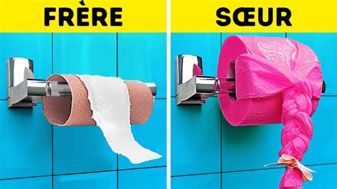 ASTUCES BRILLANTES POUR LA SALLE DE BAIN ET GADGETS POUR LES TOILETTES