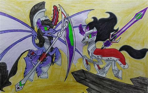 2996671 Safe Artist Bsw421 King Sombra Oc Oc Obscuris Alicorn