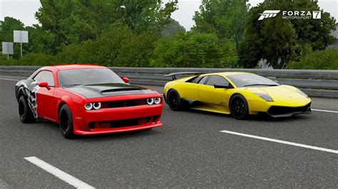 Arriba Imagen Dodge Challenger Demon Vs Lamborghini Abzlocal Mx