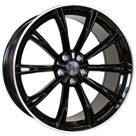 Alu kola Racing Line H5060 21x9 5x112 ET30 Černá leštěný límec