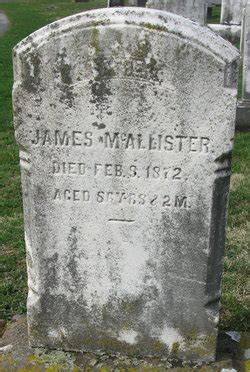 James McAllister 1785 1872 Find A Grave Memorial