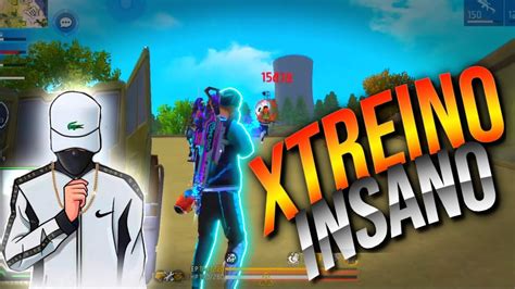 FREE FIRE AO VIVO JOGANDO XTREINO JOGANDO INSCRITOS BROTA