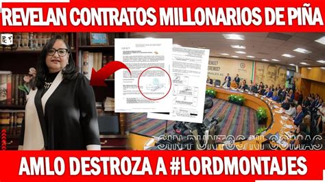 Se acabo Al descubierto contratos millonarios de NormaPiña I AMLO se