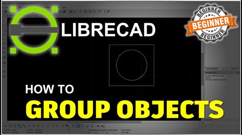 Librecad How To Goup Objects Tutorial Youtube