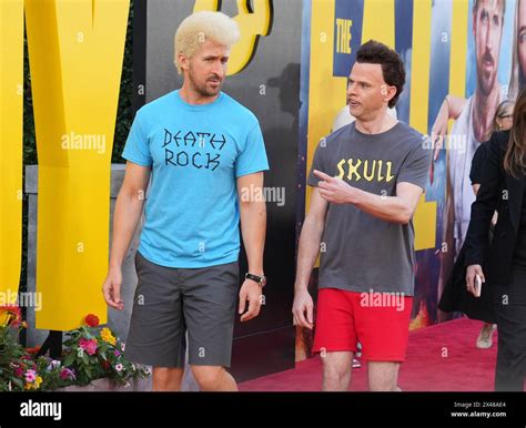 Los Angeles Usa 30th Apr 2024 L R Ryan Gosling And Mikey Day Dressed As Beavis And