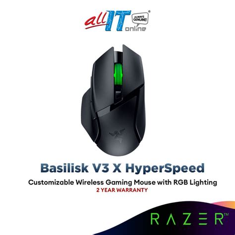 Razer Basilisk V3 X Hyperspeed Customizable Wireless Gaming Mouse